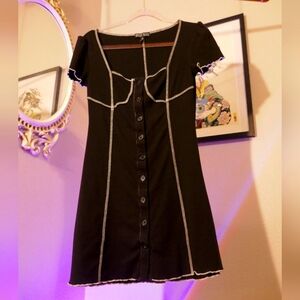 Y2K Goth Mini Dress SZ S